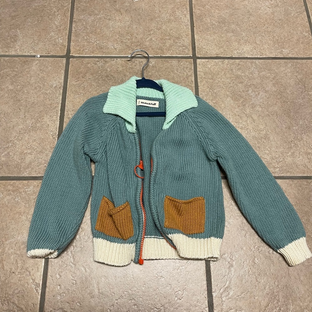 Misha & Puff zip up cardigan size 3-4Y